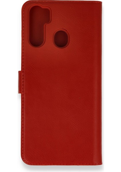 Reeder P13 Blue Max Kılıf Mıknatıslı Kapaklı Cüzdan Deluxe Kopçalı Kırmızı