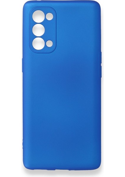 Oppo Reno 5 Pro Kılıf Ultra Elastik Silikon Rubber Premier Mavi