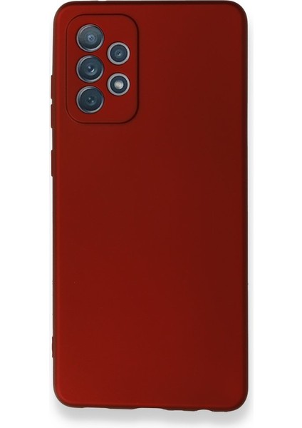 Samsung Galaxy A72 Kılıf Ultra Elastik Silikon Rubber Premier Bordo