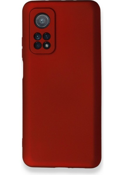 Xiaomi Mi 10T Kılıf Ultra Elastik Silikon Rubber Premier Bordo