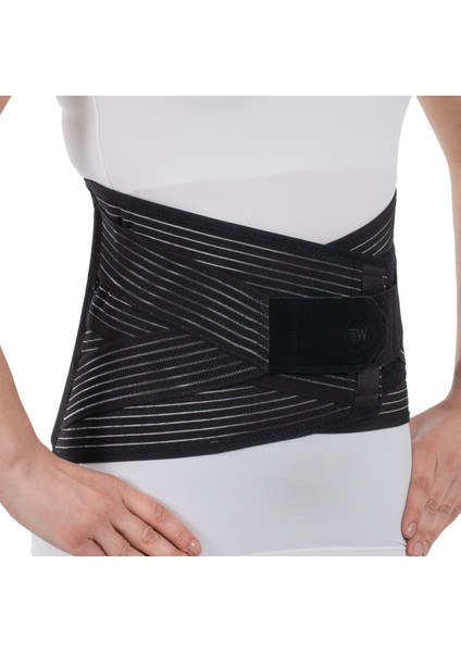 Lumbosakral Korse 26CM Siyah Kumaş - Beden: S-M (W 432-2-1)