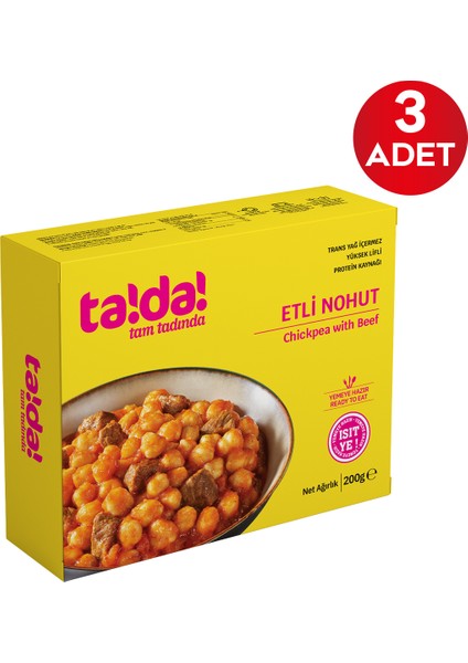 Etli Nohut 250 gr 3'lü fiyatları