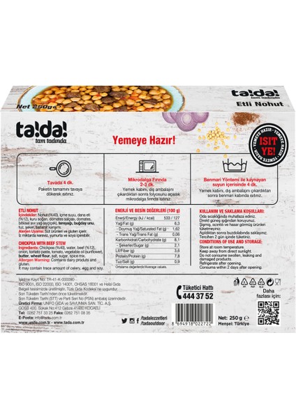 Etli Nohut 250 gr 3'lü modelleri