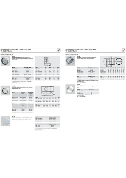 Susturuculu Ultra Sessiz 1030 M³/h Ø 200MM Td 1000/200 Yuvarlak Kanal Fanı Soler Palau Tasarruflu Agmair Agm Havalandırma indirimleri