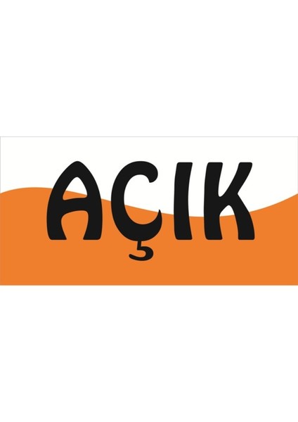 Yangın Takımınızın Renklerinde Kısım Tabelası Açık Yazılı 15X30 cm B-6