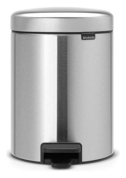Newıcon Matt Steel Pedallı Çöp Kutusu 5 Lt