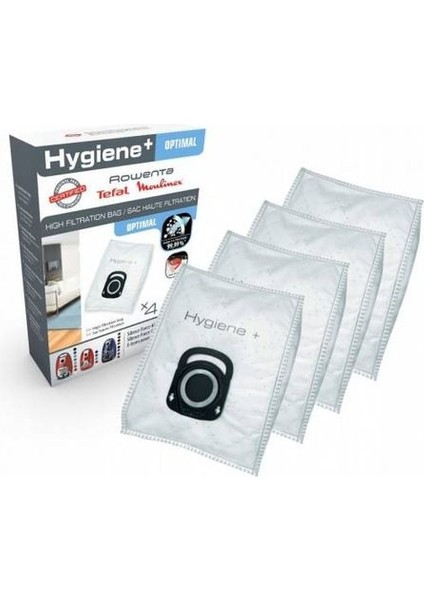 Rowenta Silence Force 4A Compact Hygiene+ 4'lü Toz Torbası ZR200540
