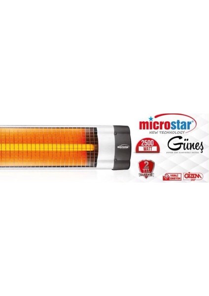 Microstar Infrared Isıtıcı Soba 2500W (Ayak Hediyeli)