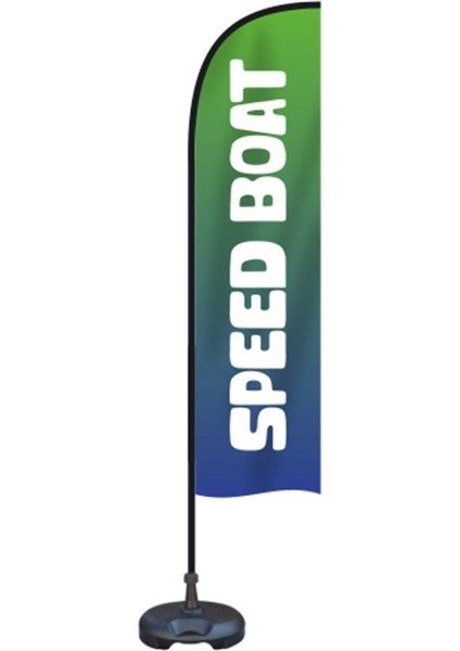 Speed Bot Temalı Olta Yelken Bayrak 75 x 300 cm A+ Kumaş