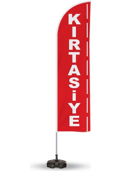 Kırtasiye Temalı Olta Yelken Bayrak 75 x 300 cm A+ Kumaş