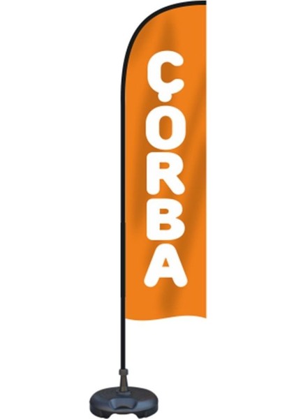 Çorba Temalı Olta Yelken Bayrak 75 x 300 cm A+ Kumaş