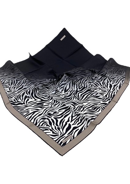 2021/22 Sonbahar Kış Serisi Zebra Desen Ipek Twill Eşarp 8654D-20 indirimleri
