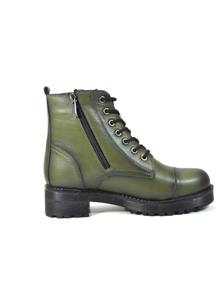 611 Deri Haki Fermuarlı Kadın Postal Bot modelleri