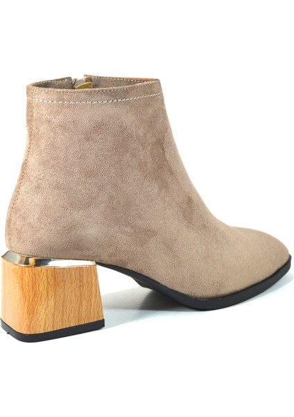Ten Süet Topuklu Klasik Kadın Bot fırsatları