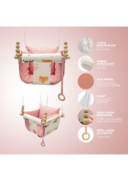 Pembe Hayvanlı Kombin Dream Swing Salıncak fiyatları