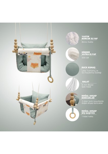 Mint Hayvanlı Kombin Dream Swing Salıncak fiyatları