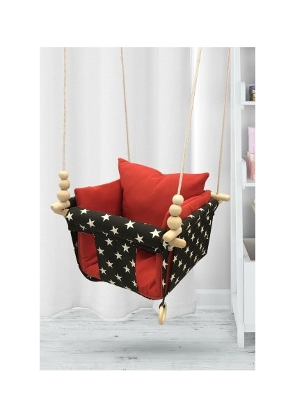 Siyah Yıldız Kırmızı Kombin Dream Swing Salıncak fiyatları