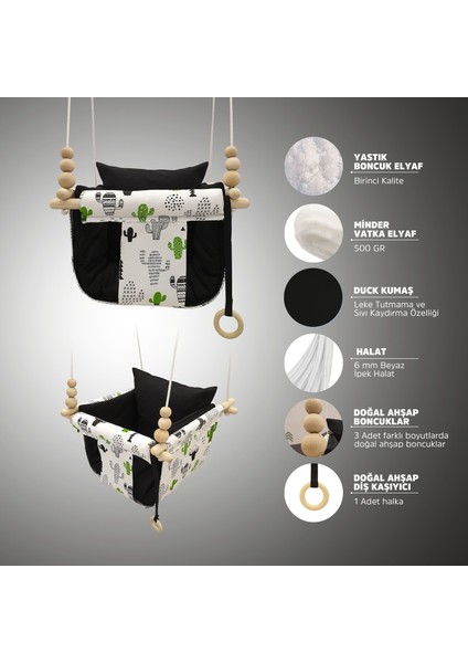 Kaktüs Siyah Kombin Dream Swing Salıncak fiyatları