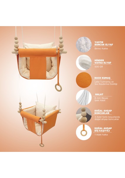 Turuncu Krem Kombin Dream Swing Salıncak fiyatları