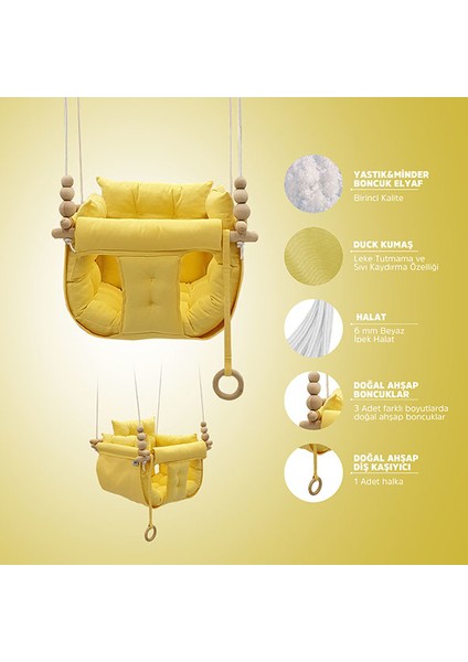 Sarı Puffy Swing Salıncak