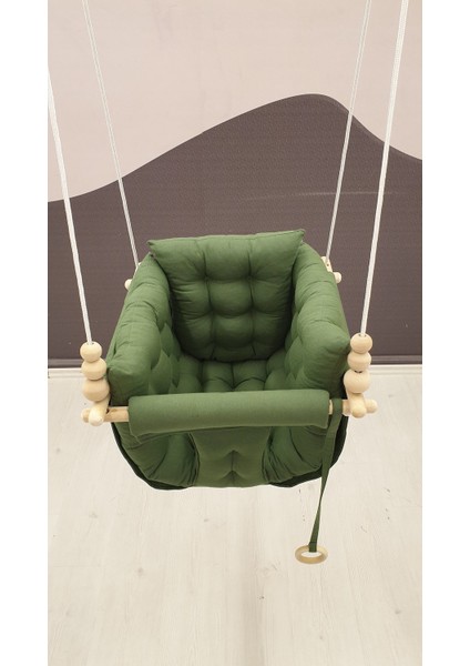 Koyu Yeşil Puffy Swing Salıncak