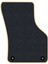 Honda Civic Euro Hatchback 2001- 2003 - 5 Kapı Siyah Halı Bej Kenar Elipsler Topuk 2250 gr Paspas 2