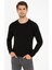 Pierre Cardin Erkek Siyah Slim Fit Bisiklet Yaka Basic Triko Kazak 50237801-VR046 3