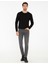 Pierre Cardin Erkek Siyah Slim Fit Bisiklet Yaka Basic Triko Kazak 50237801-VR046 5