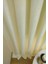 Krem Düz Renk Pileli Soft Fon Perde, 1/2,5 Normal Pile, Tek Kanat 50 x 240 cm 5