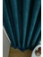 Koyu Petrol Düz Renk Pileli Soft Fon Perde, 1/2 Seyrek Pile, Tek Kanat 50 x 250 cm 5
