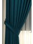 Koyu Petrol Düz Renk Pileli Soft Fon Perde, 1/2 Seyrek Pile, Tek Kanat 70 x 250 cm 3