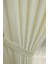 Krem Düz Renk Pileli Soft Fon Perde, 1/2 Seyrek Pile, Tek Kanat 50 x 250 cm 4