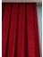 Kırmızı Düz Renk Pileli Soft Fon Perde, 1/2 Seyrek Pile, Tek Kanat 50 x 260 cm 5