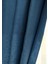 Indigo Düz Renk Pileli Soft Fon Perde, 1/2 Seyrek Pile, Tek Kanat 50 x 270 cm 4