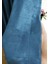 Indigo Düz Renk Pileli Soft Fon Perde, 1/2 Seyrek Pile, Tek Kanat 50 x 270 cm 5