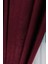 Bordo Düz Renk Pileli Soft Fon Perde, 1/2 Seyrek Pile, Tek Kanat 50 x 250 cm 4