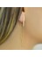 14k Sade Altın Sallantılı Küpe 1