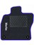 Honda Civic Ep3 2001-2005 -Hatchback -3 Kapı Typer Si Siyah Halı Mavi Kenar Çapraz Çizgi Topuk 2250 gr Paspas 2