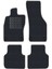 Renault Clio 2 1998-2004 Siyah Halı Gri Kenar Elipsler Topuk 2250 gr Paspas 1