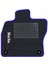 Honda Civic Fk-Fn 2012-2016 Hatchback Siyah Halı Mavi Kenar Baklava Topuk 2250 gr Paspas 2