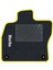 Honda Civic Ek 1996-2001 - Hatchback Siyah Halı Sarı Kenar Baklava Topuk 2250 gr Paspas 2
