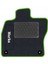 Honda Hr-V 1 1999-2006 Siyah Halı Yeşil Kenar Deri Petek Topuk 2250 gr Paspas 2