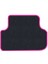 Renault Laguna 3 2007-2015 Siyah Halı Pembe Kenar Deri Petek Topuk 2250 gr Paspas 4