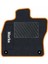Honda Civic Fk-Fn 2006-2012 Hatchback Siyah Halı Turuncu Kenar Çapraz Çizgi Topuk 2250 gr Paspas 2