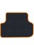 Honda Civic Euro Hatchback 2001- 2003 - 5 Kapı Siyah Halı Turuncu Kenar Elipsler Topuk 2250 gr Paspas 4