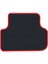 Honda Civic Euro Hatchback 2003-2005 -5 Kapı Makyaj Siyah Halı Kırmızı Kenar Petek Topuk 2250 gr Paspas 3