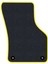 Renault Symbol 1 1999-2008 Siyah Halı Sarı Kenar Elipsler Topuk 2250 gr Paspas 3