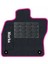 Honda Civic Fb-Fg 2012-2015 - Hatchback Siyah Halı Pembe Kenar Elipsler Topuk 2250 gr Paspas 2