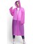 Su Geçirmez Eva Kumaş Şık Kıyafetüstü Unisex Yağmurluk Pembe 2