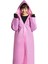Su Geçirmez Eva Kumaş Şık Kıyafetüstü Unisex Yağmurluk Pembe 3